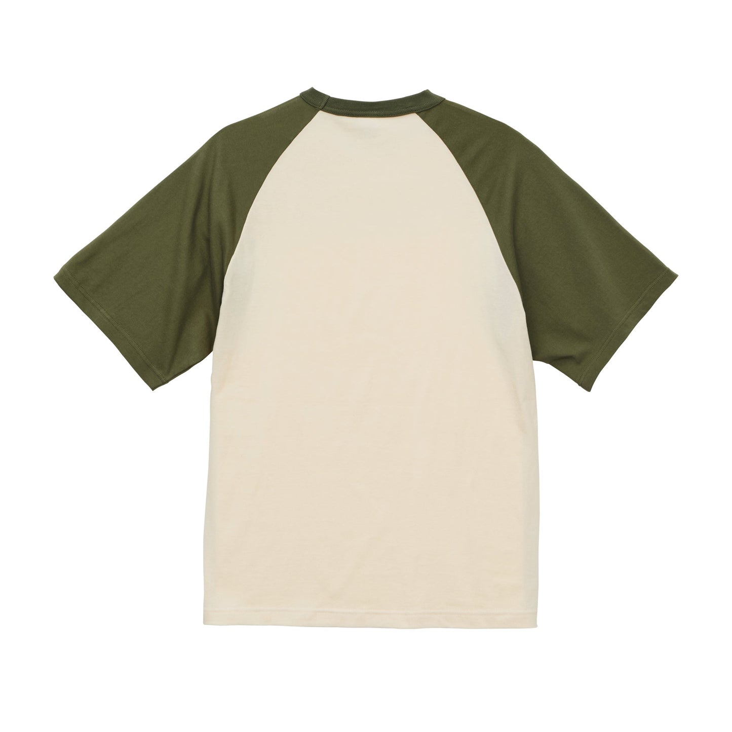 5041 - 5.6oz Raglan T-shirt - Vintage Natural/Light Olive