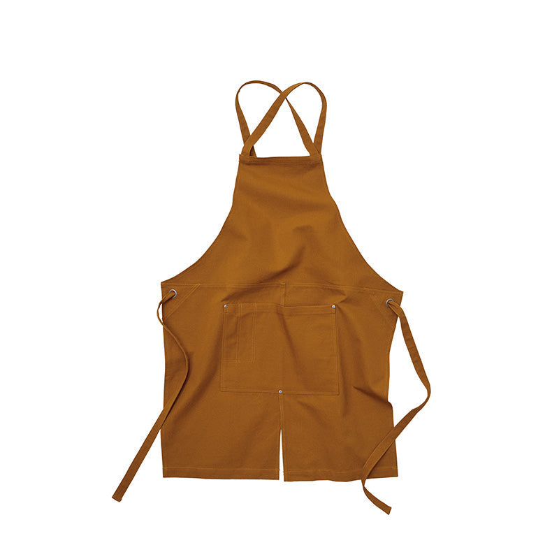 1384 - Washed Canvas and Twill Apron - Camel
