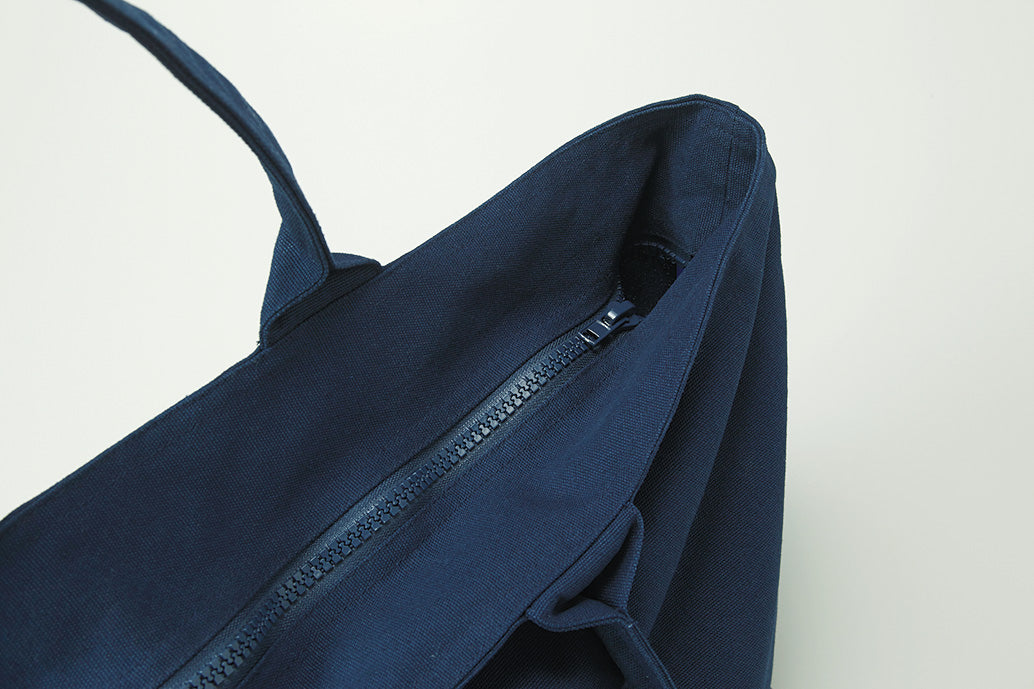 1515 - Heavy Canvas Zip Tote Bag - Navy