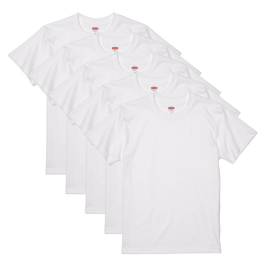5001 T-shirt bundle - 5 x White