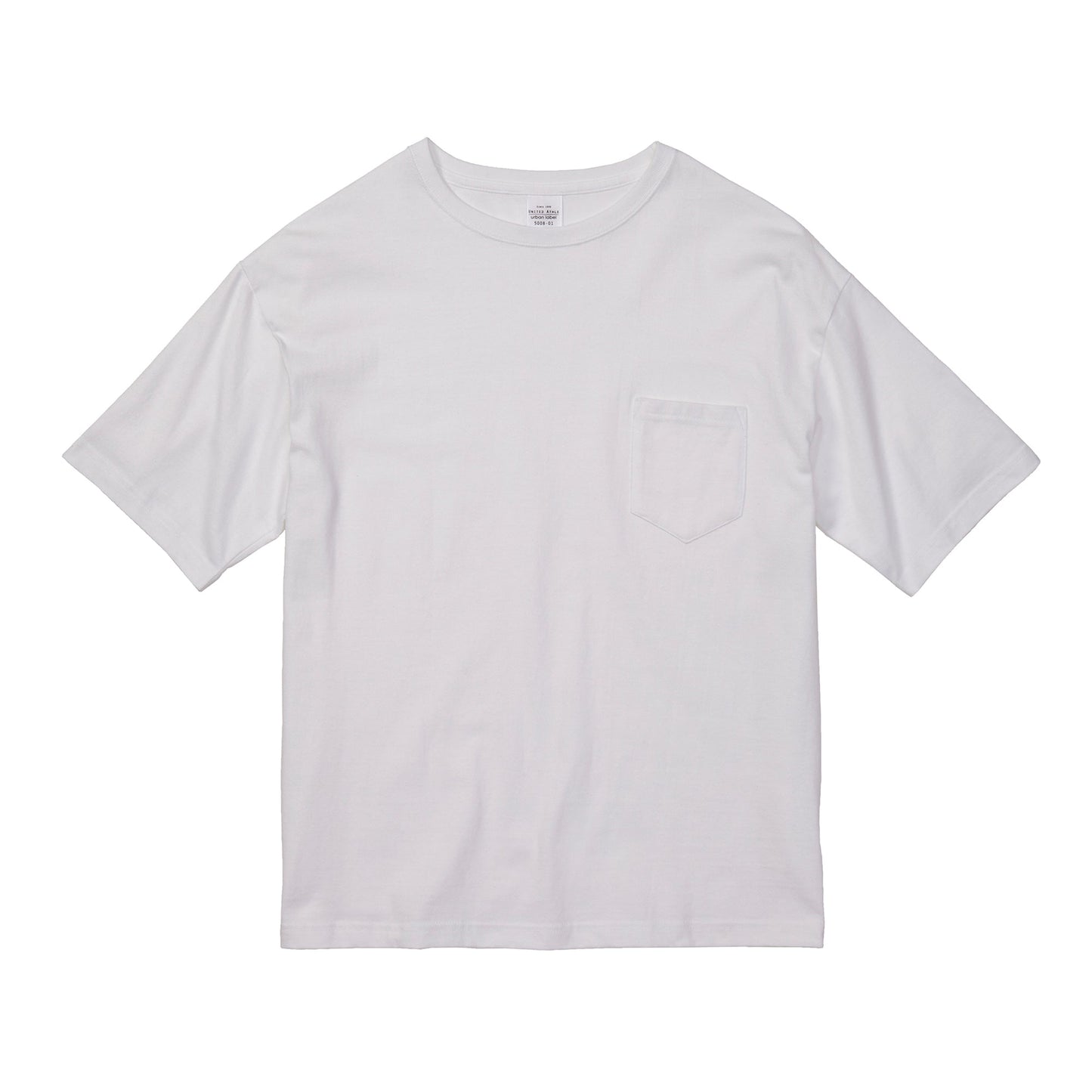 5008 - 5.6oz Big Silhouette T-shirt (with pocket) White