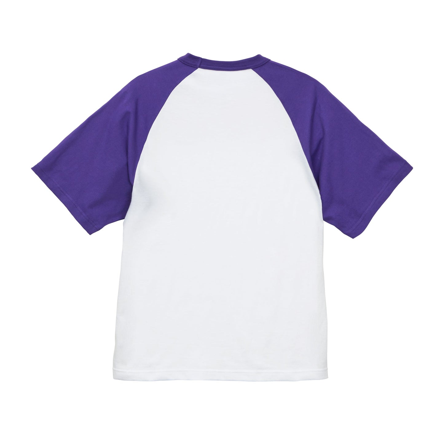 5041 - 5.6oz Raglan T-shirt - White/Violet Purple