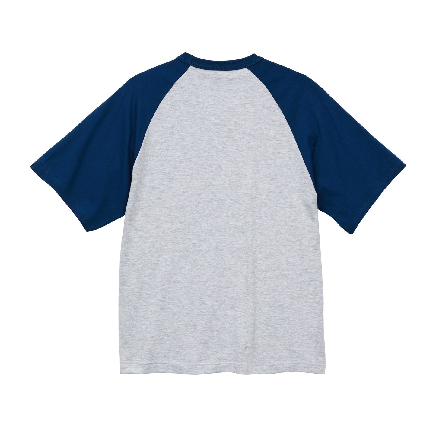 5041 - 5.6oz Raglan T-shirt - Ash/Classic Blue