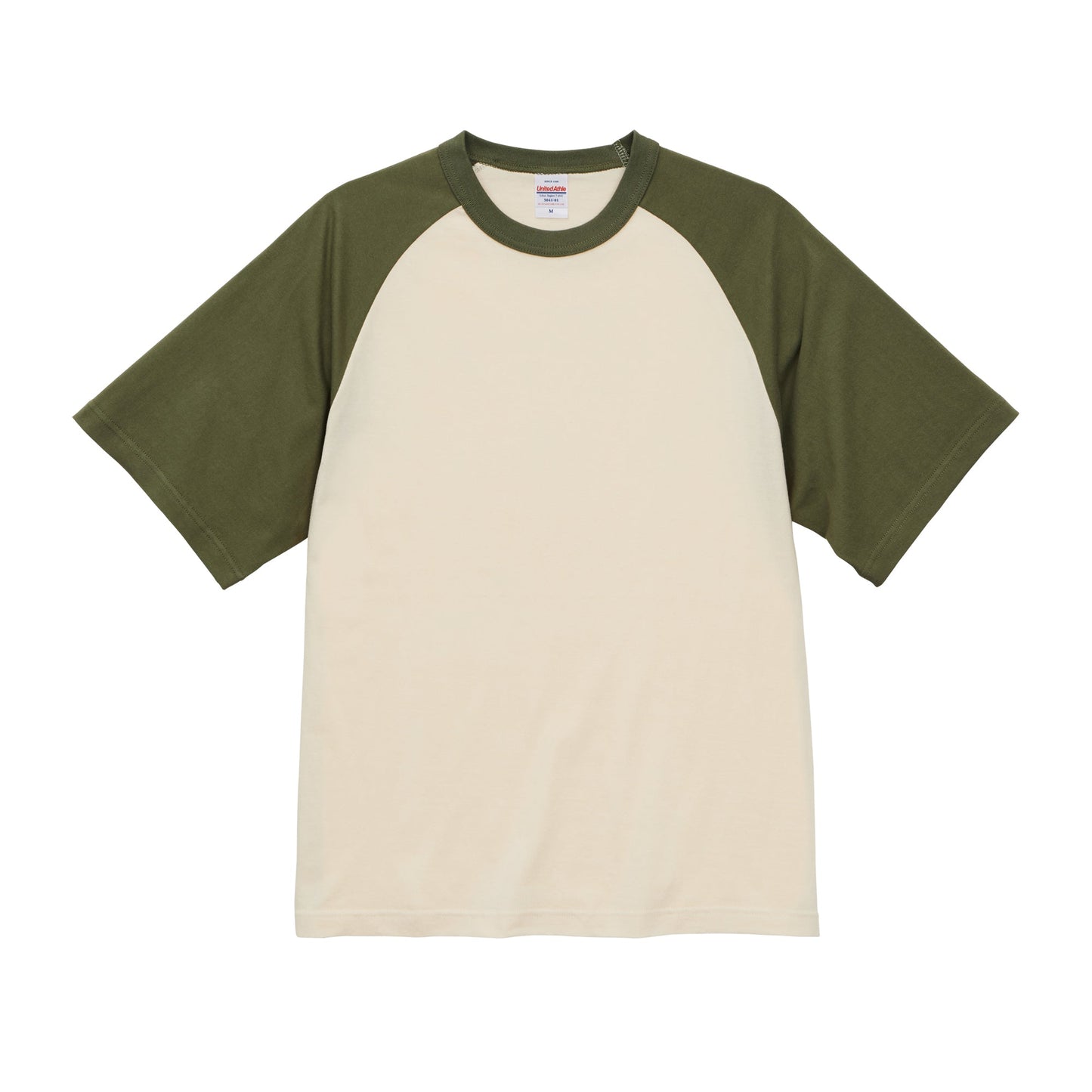 5041 - 5.6oz Raglan T-shirt - Vintage Natural/Light Olive