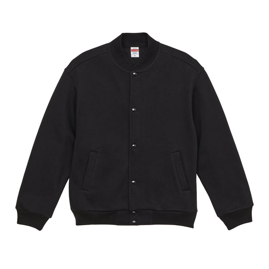 5789 - Loose Fit Sweat Snap Jacket - Black