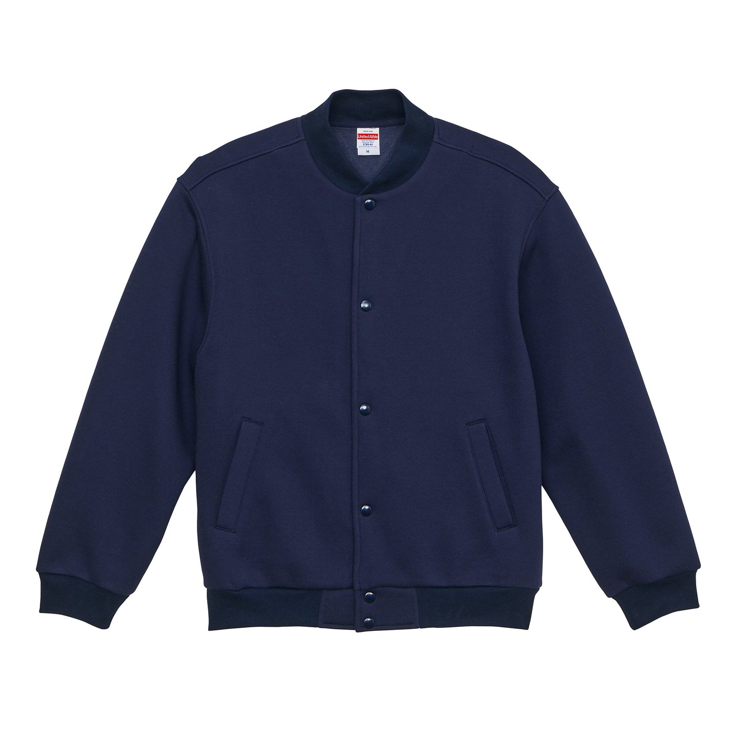 5789 - Loose Fit Sweat Snap Jacket - Navy