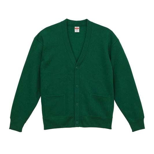 5790 - Loose Fit Sweat Cardigan - Ivy Green