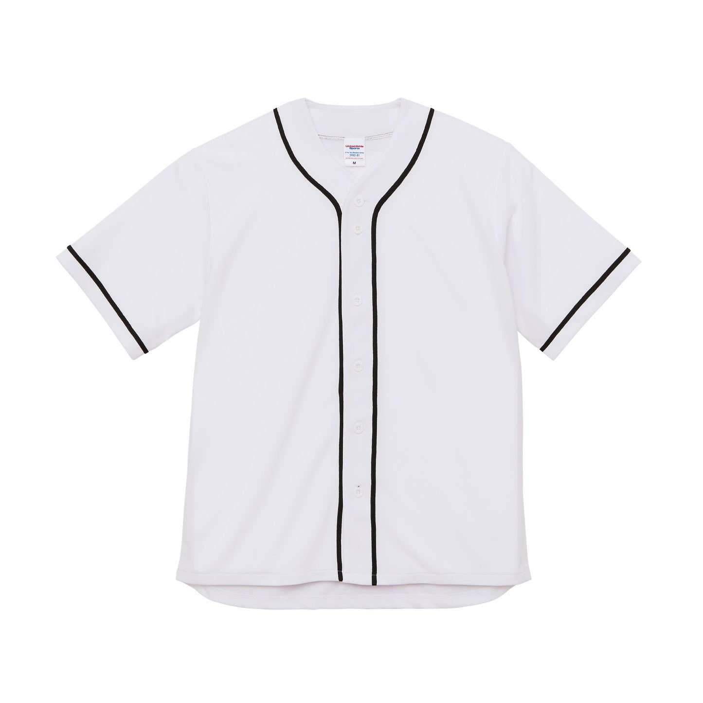 5982 - 4.1 Oz Dry Baseball Shirt - White/Black