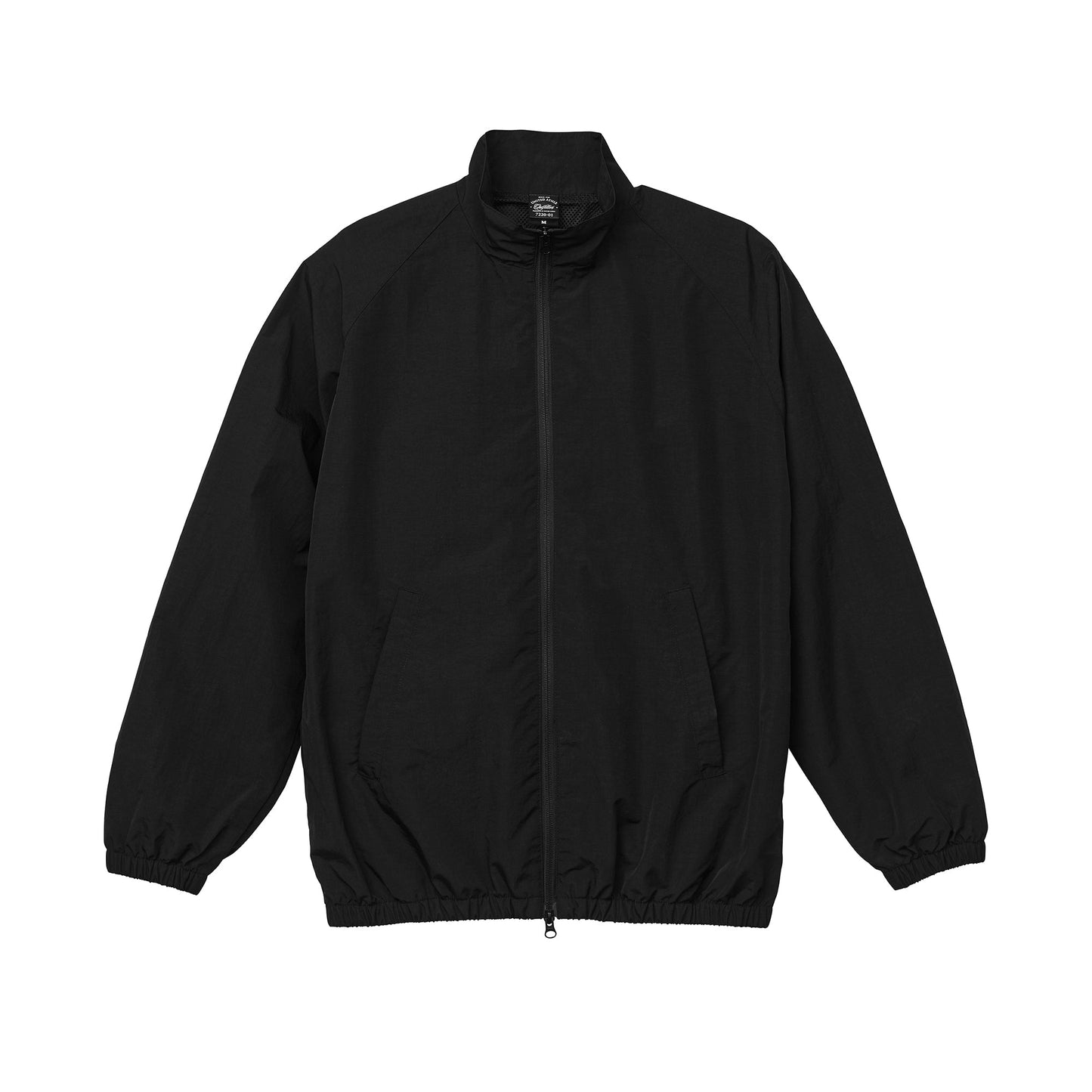 7220 - Cotton-like nylon training jacket - Black