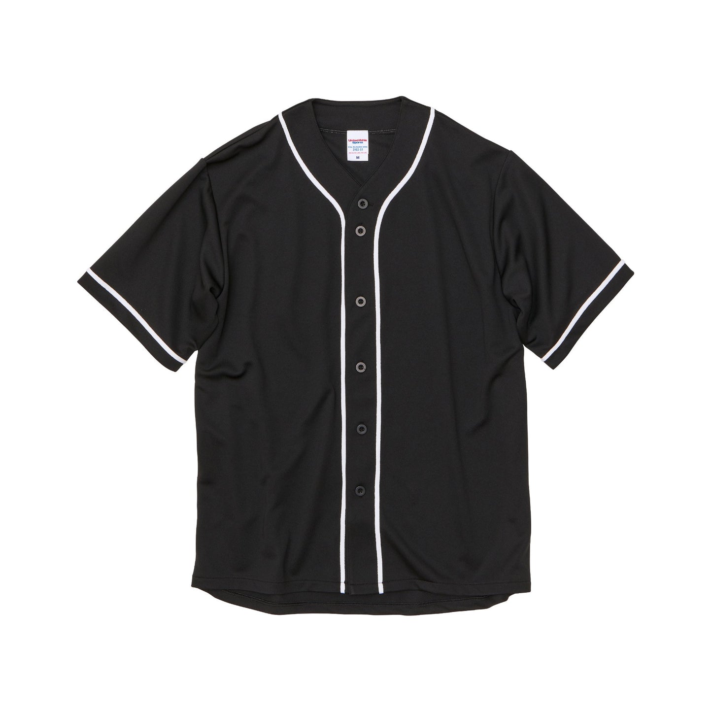 5982 - 4.1 Oz Dry Baseball Shirt - Black/White