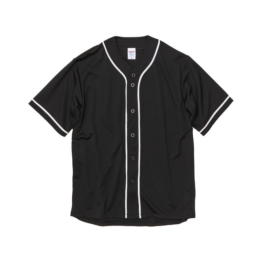 5982 - 4.1 Oz Dry Baseball Shirt - Black/White