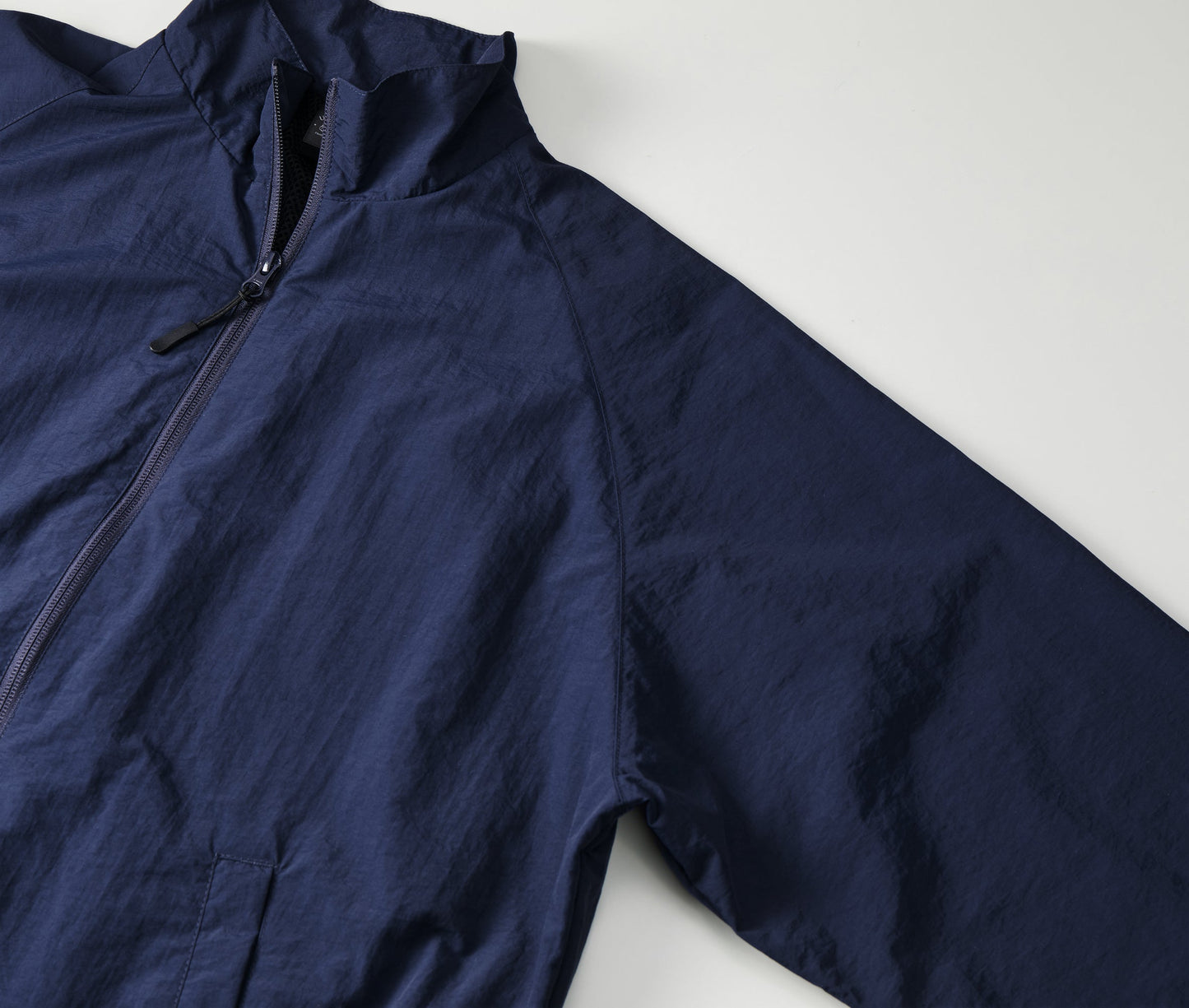 7220 - Cotton-like nylon training jacket - Navy