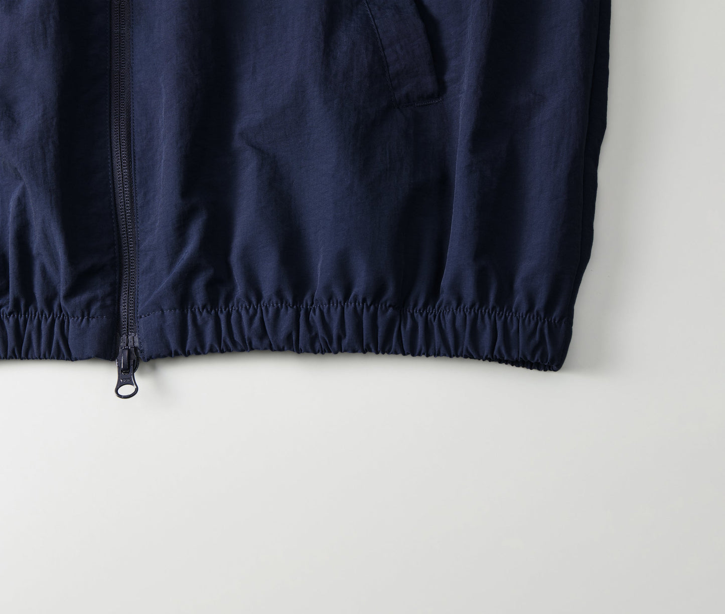 7220 - Cotton-like nylon training jacket - Navy