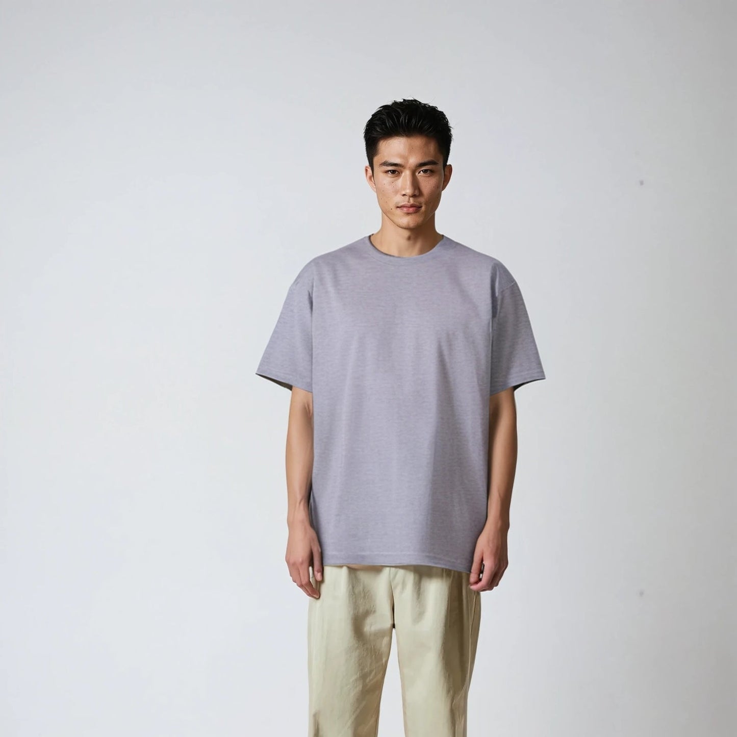 5942 - Classic Heavyweight  6.2oz Tee Frost Purple