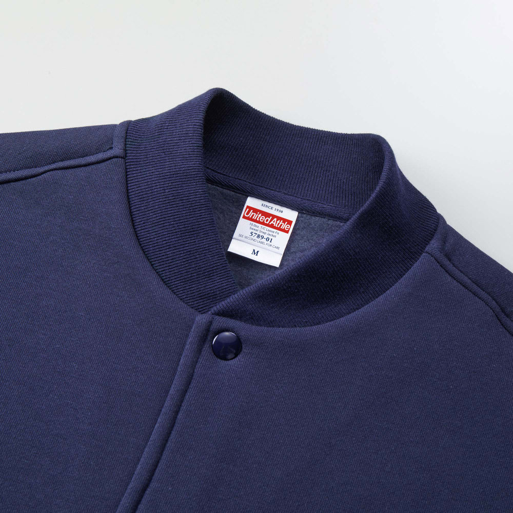 5789 - Loose Fit Sweat Snap Jacket - Navy