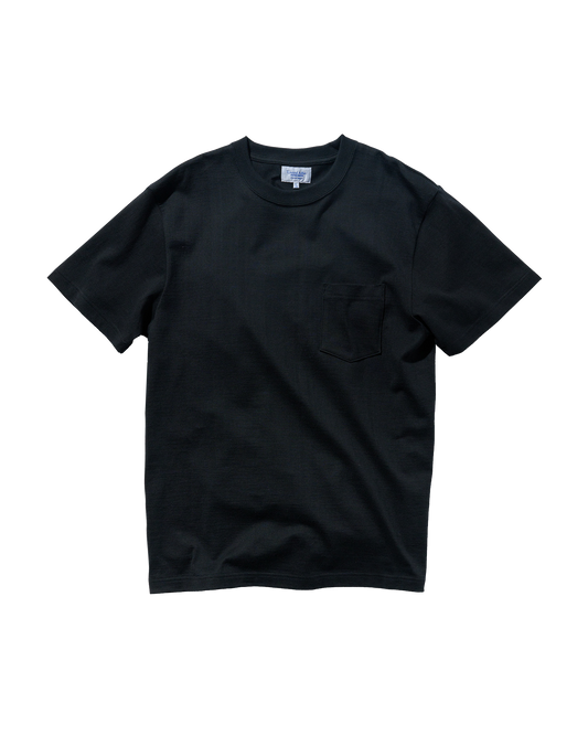 80002 - Japan Made  - Standard Fit T-shirt (with pocket) - Black