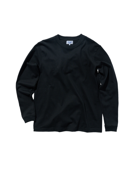 80004 - Japan Made - Standard Fit Long Sleeve T-shirt - Black